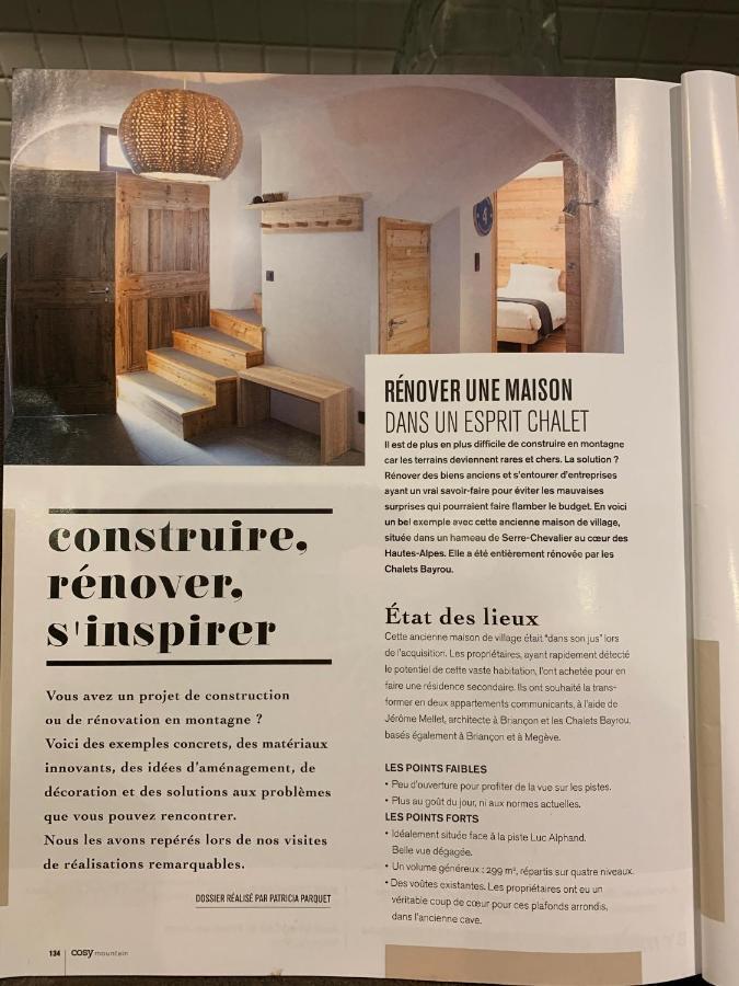 Le Gabion, Luxueux Appartement Avec Sauna, Serre Chevalier Vallee Сен-Шаффре Екстер'єр фото